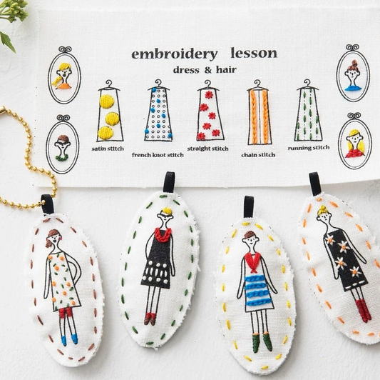 100 Neesan® Charm, White or Pale Gray Embroidery Kit - COSMO