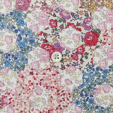 Liberty Japan -  Metre Sale - Special Print - Garden Patchwork - pink