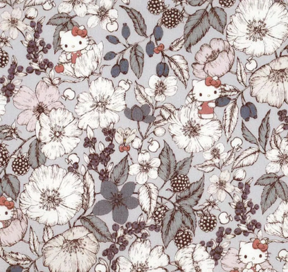 Liberty Japan x Sanrio Characters Collaboration - Bespoke Bramble Blooms - mini set of 4 (25x25cm)
