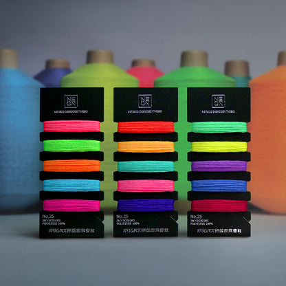 NEON Embroidery Floss Set (No. 25) - 3m x 5 colours