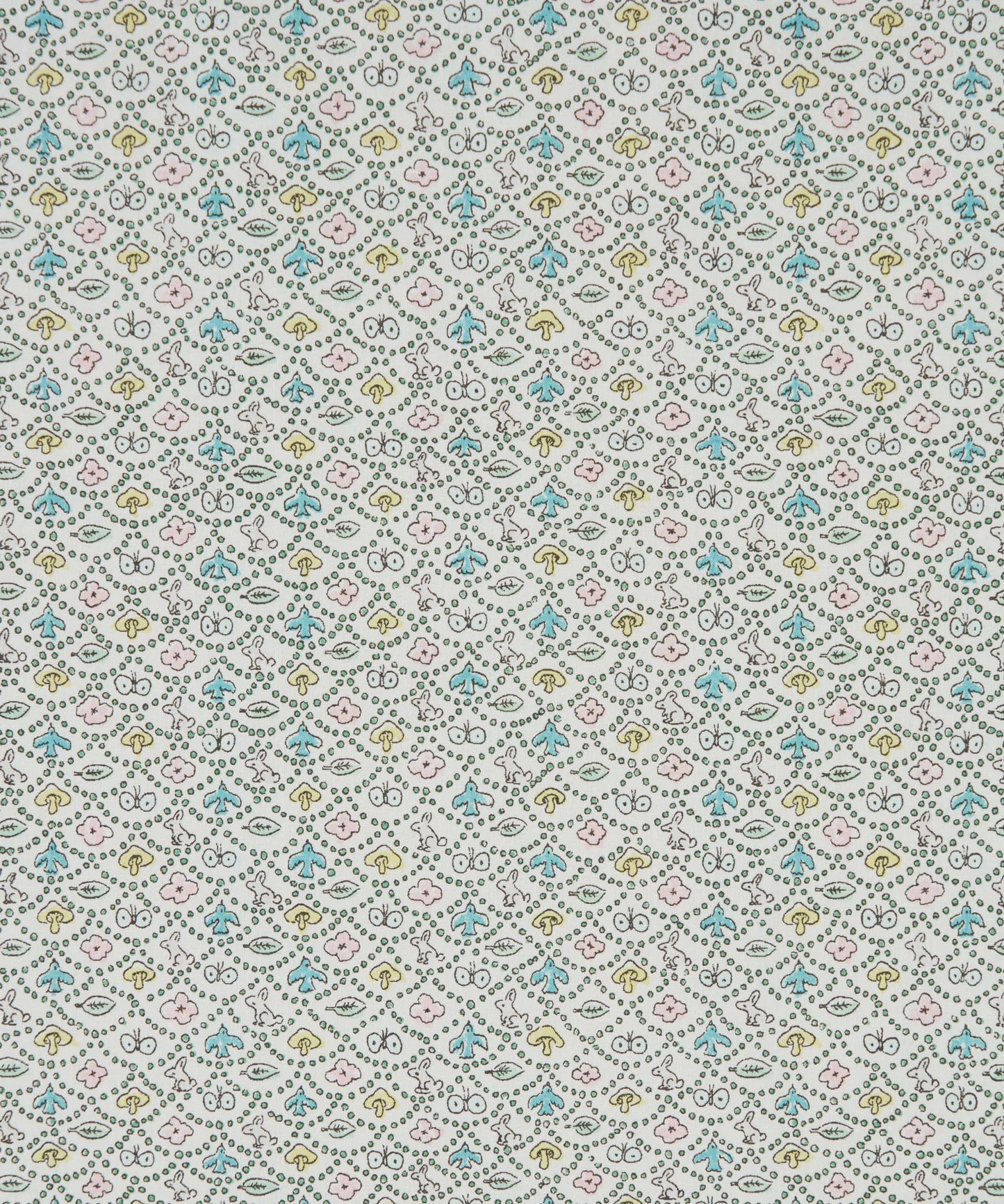 Liberty Japan - Metre Sale - Forest Wave - blue