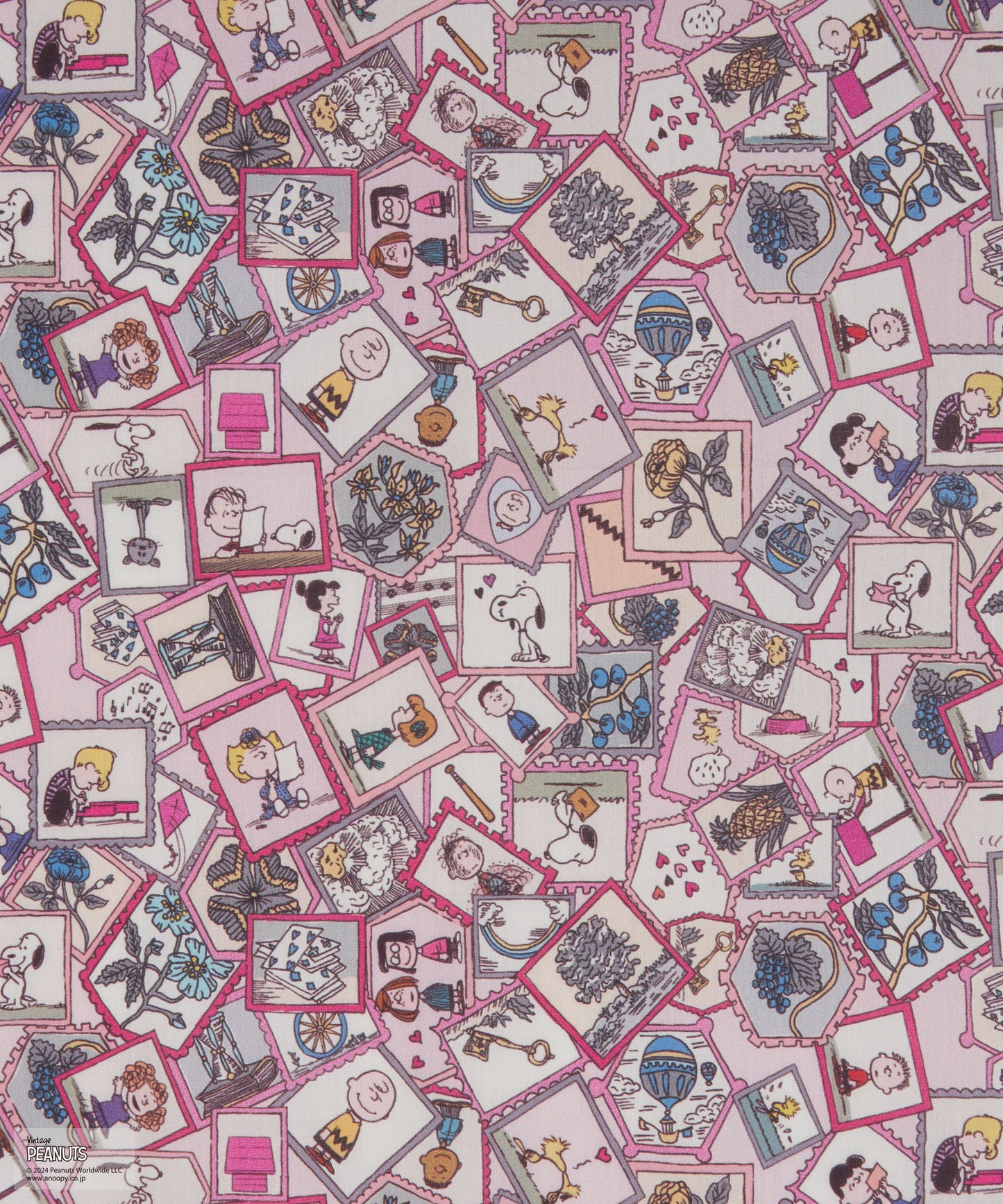 Liberty x Peanuts -  Pink -  Mini set of 6