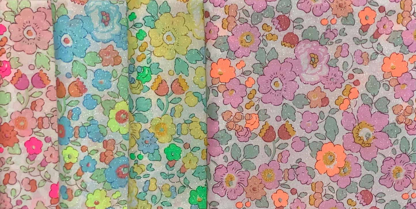 Liberty Japan - Bespoke Betsy Neon Splash - fat quarter set
