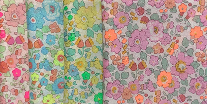 Liberty Japan - Bespoke Betsy Neon Splash - fat quarter set
