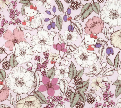Liberty Japan x Sanrio Characters Collaboration - Bespoke Bramble Blooms - mini set of 4 (25x25cm)