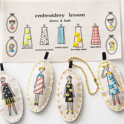 100 Neesan® Charm, White or Pale Gray Embroidery Kit - COSMO