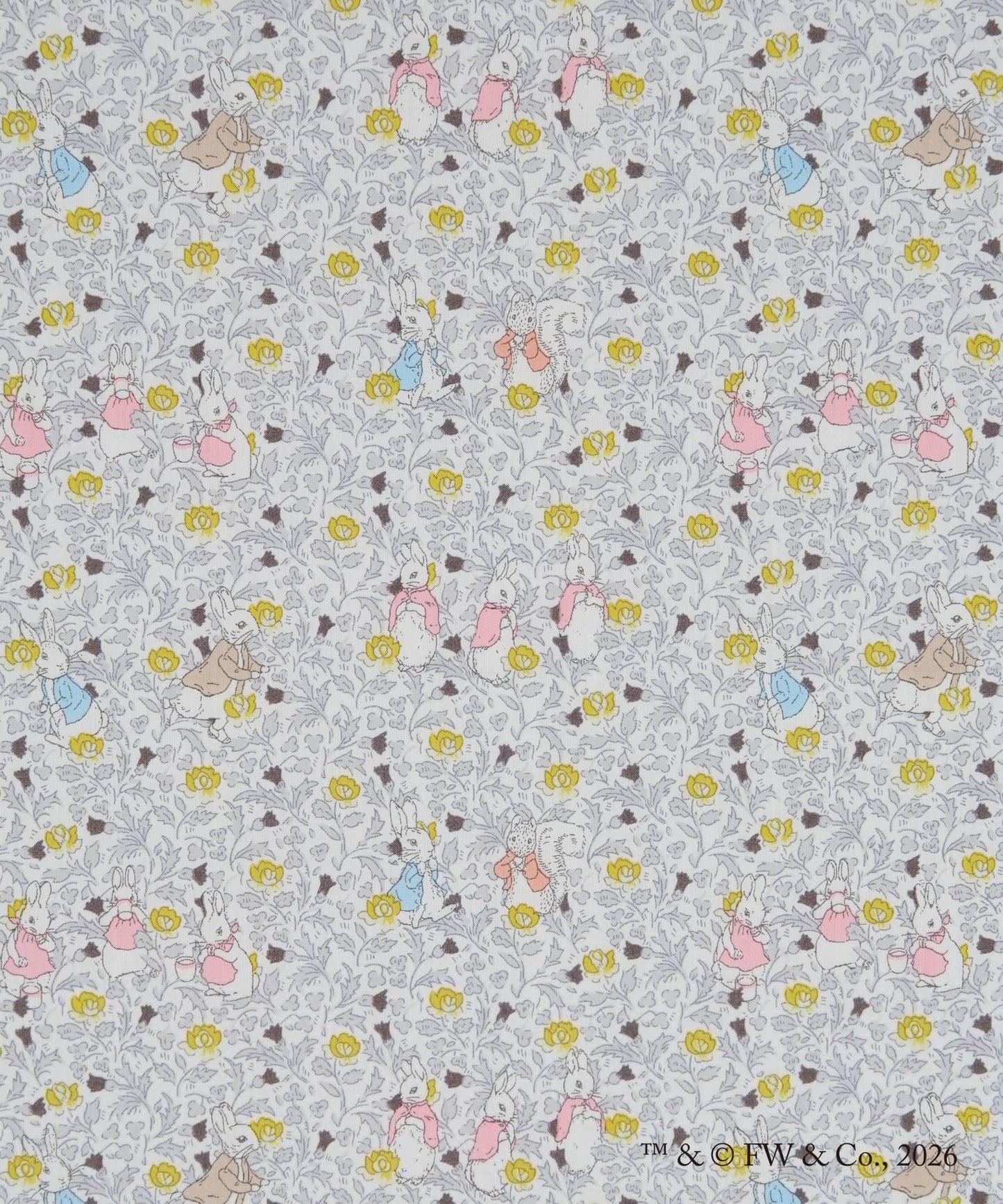 Liberty Japan x Peter Rabbit Collection 2026SS - Rose&Thistle Peter - J26C