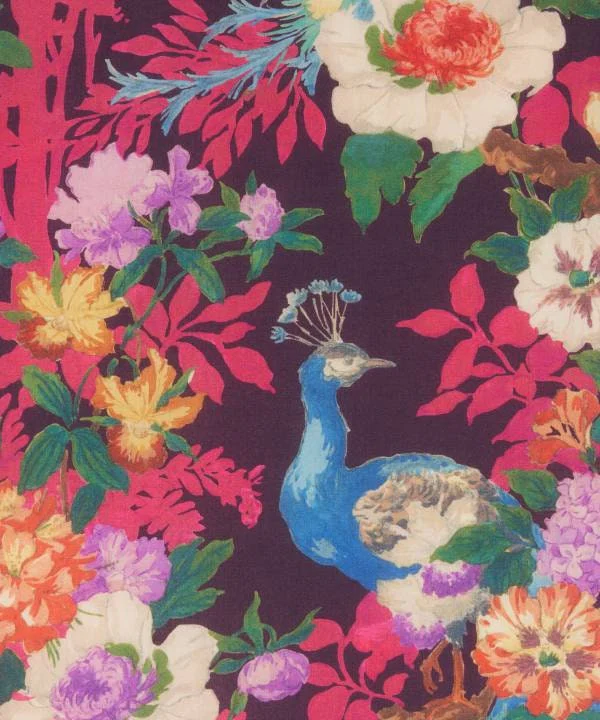 Liberty Japan -  Metre Sale - Camberwell Peacock D