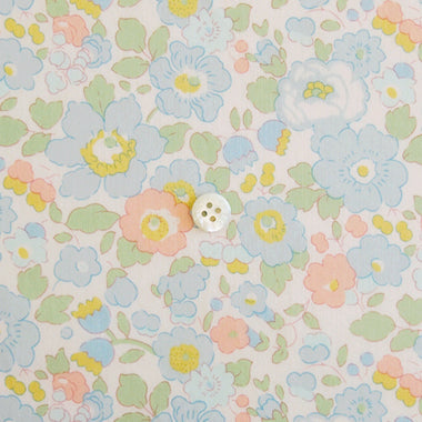 Liberty Japan -  Bespoke Betsy J15I - blue -salmon pink - fat quarter