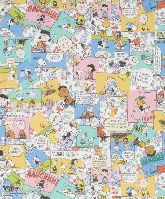 Peanuts x Liberty Fabrics Collection Vol.2 - Bespoke Comic Strip Cosmos (colourful)