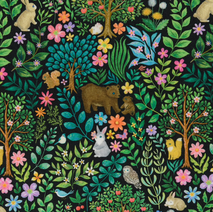 Japanese Lawn cotton - Petta sticky flat leaf - Fabric22 8th Collection - half a metre