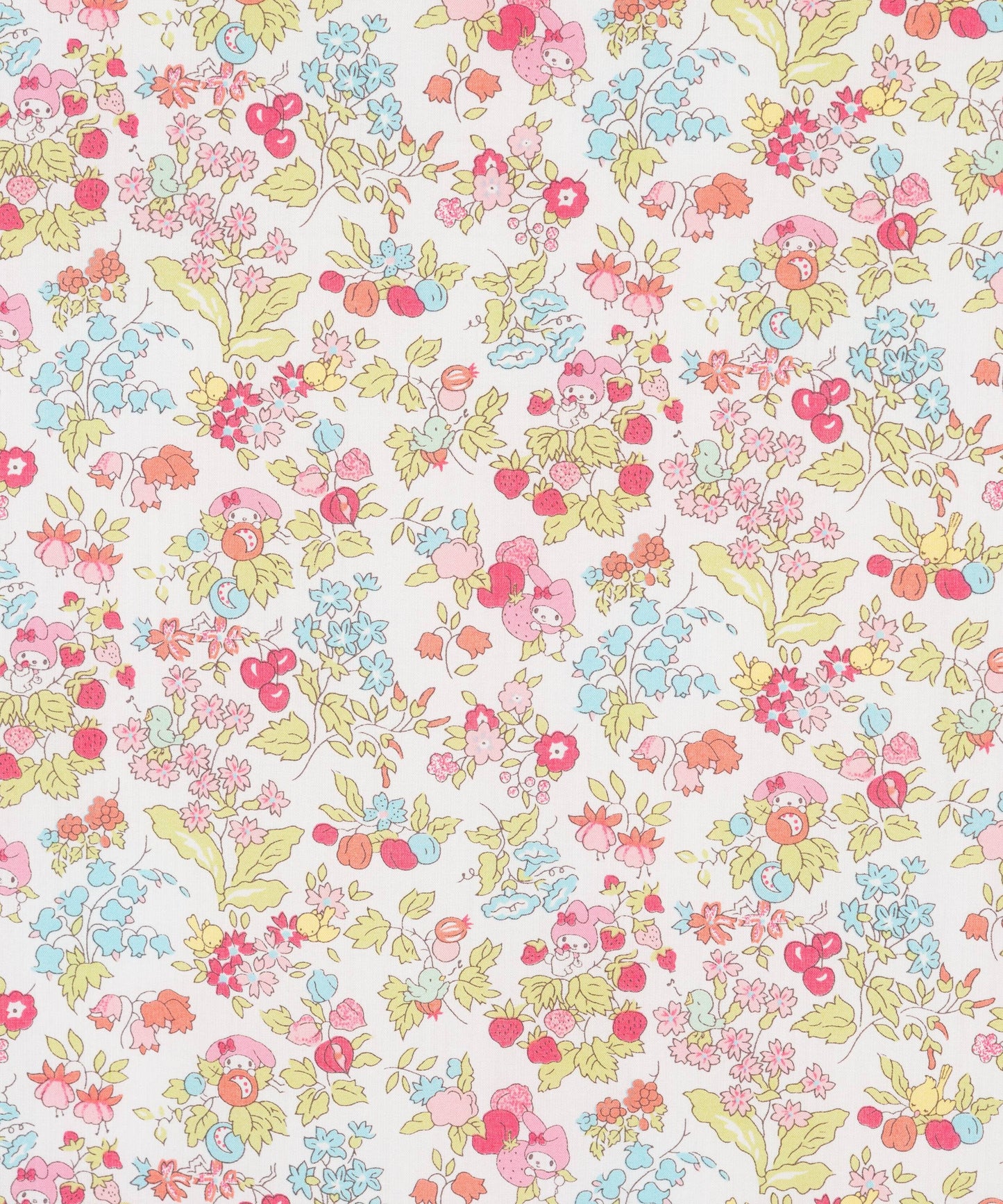 Liberty of London - My Melody x Liberty - 45th Anniversary Limited Edition Collection - Nancy Orchard A - pink mix - fat quarter