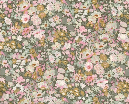 Liberty of London - Thorpe - Pink, olive and mustard green - fat quarter - limited stock
