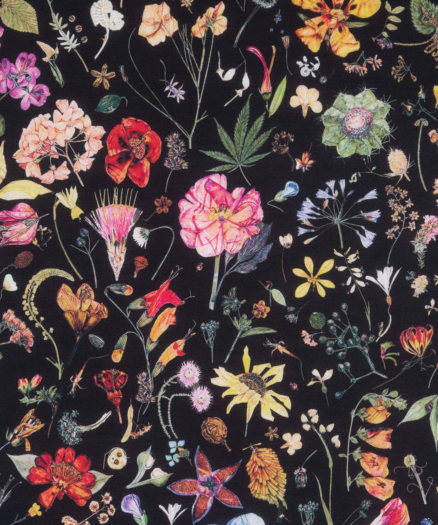 Liberty of London - Eternal Collection - Floral Eve - Black - fat quarter