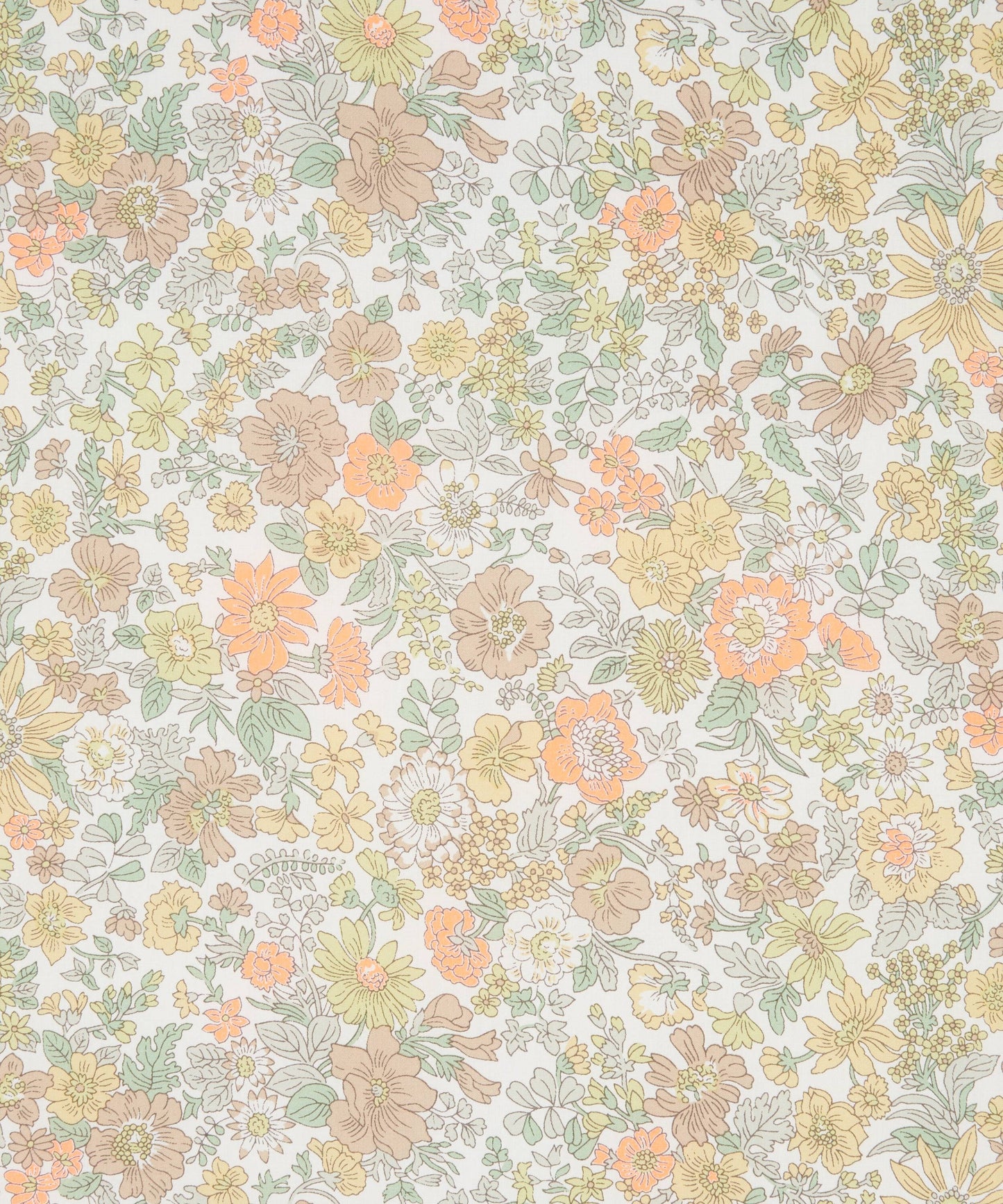 Liberty of London - Emily j22d - Neon Liberty Japan Bespoke collection - neon orange mix - fat quarter