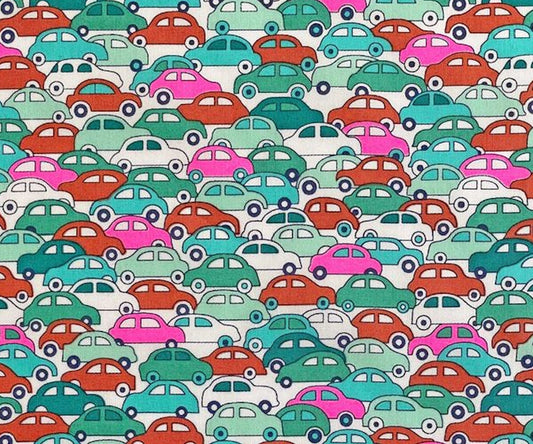 Liberty of London - Bespoke Cars neon J23F - fat quarter