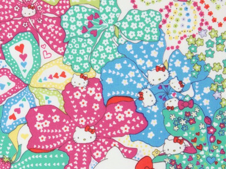 Liberty Japan x Hello Kitty - Mauvey D - fat quarter