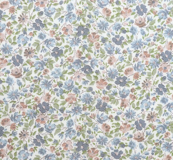 Liberty Japan - Bespoke Hannah Rose B -  blue mix - fat quarter