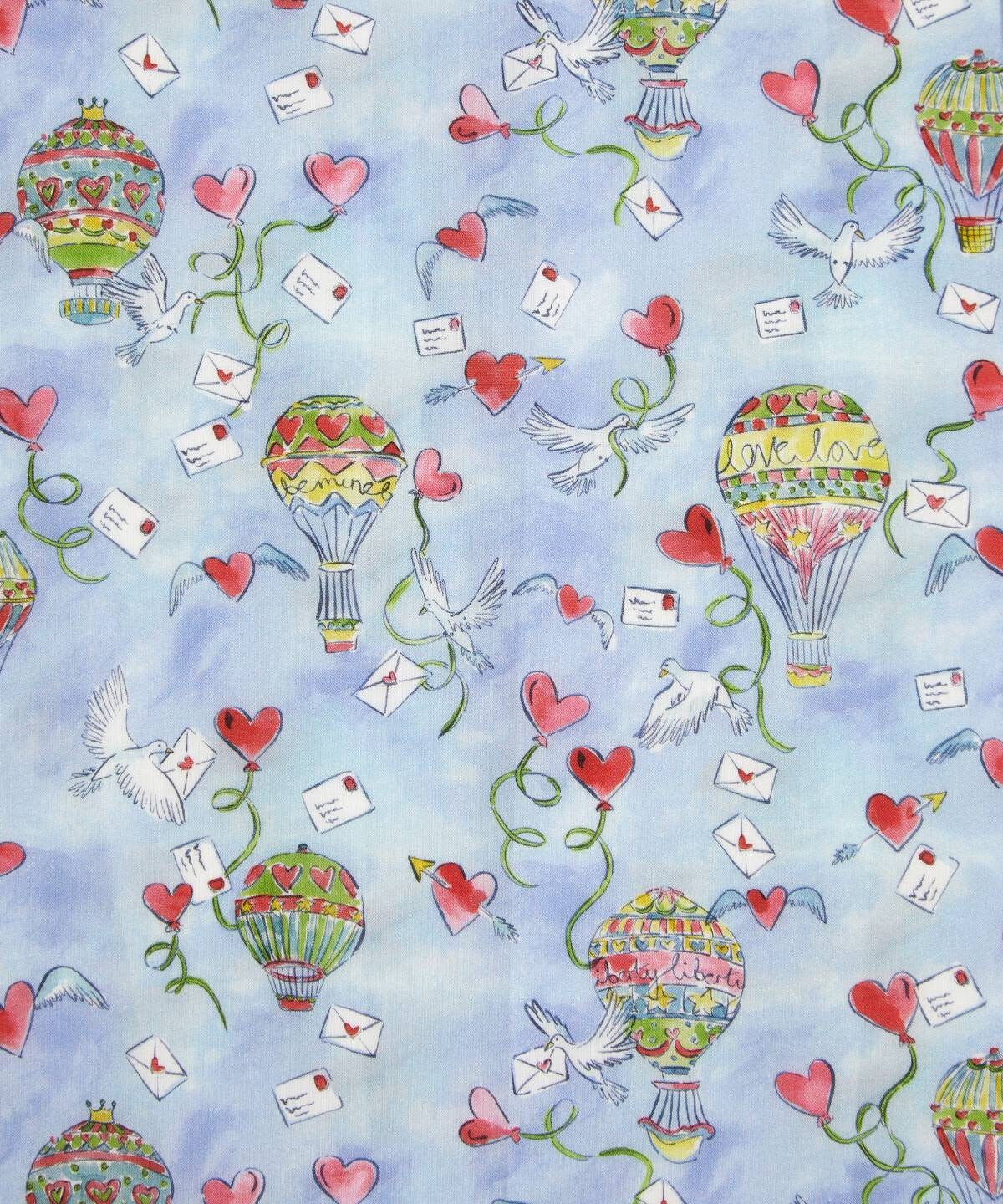 Liberty -  Love is in the air - blue - fat quarter