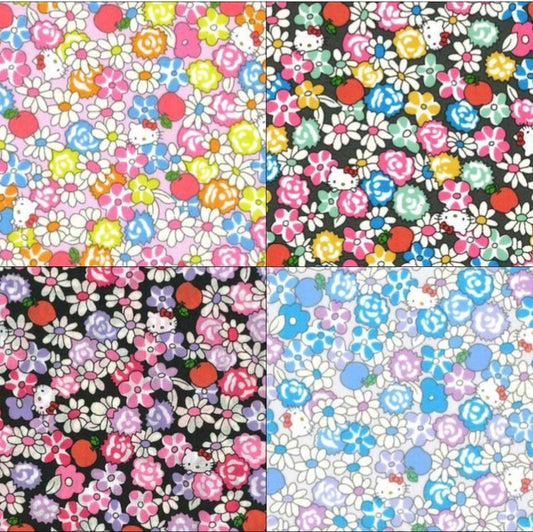 Liberty Japan x Hello Kitty 50th Anniversary - Apple Picking - fat quarter