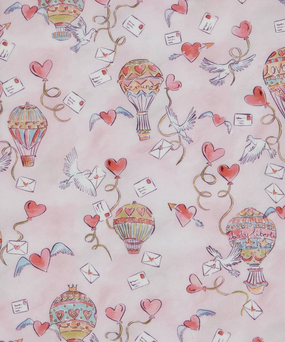 Liberty -  Love is in the air -  pink - fat quarter