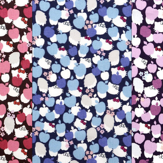 Liberty Japan x Hello Kitty 50th Anniversary collection - Apple Tree -  fat quarter
